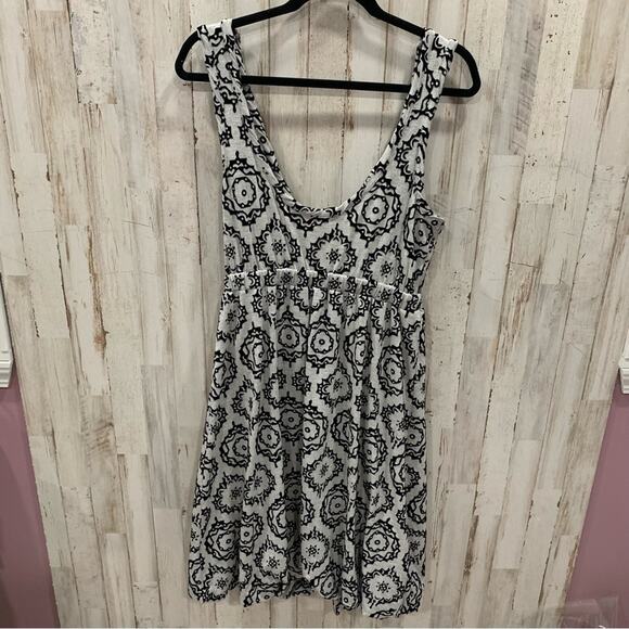 Plenty By Tracy Reese Gray Dress Velvet Accents Bubble Hem Sundress - Picture 5 of 5